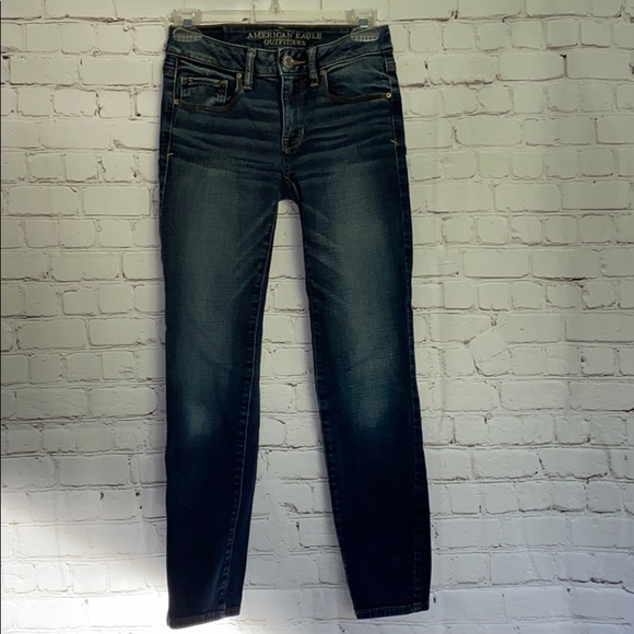 🦅AMERICAN EAGLE OUTFITTERS SKINNY DENIM JEANS - Picture 5 of 8